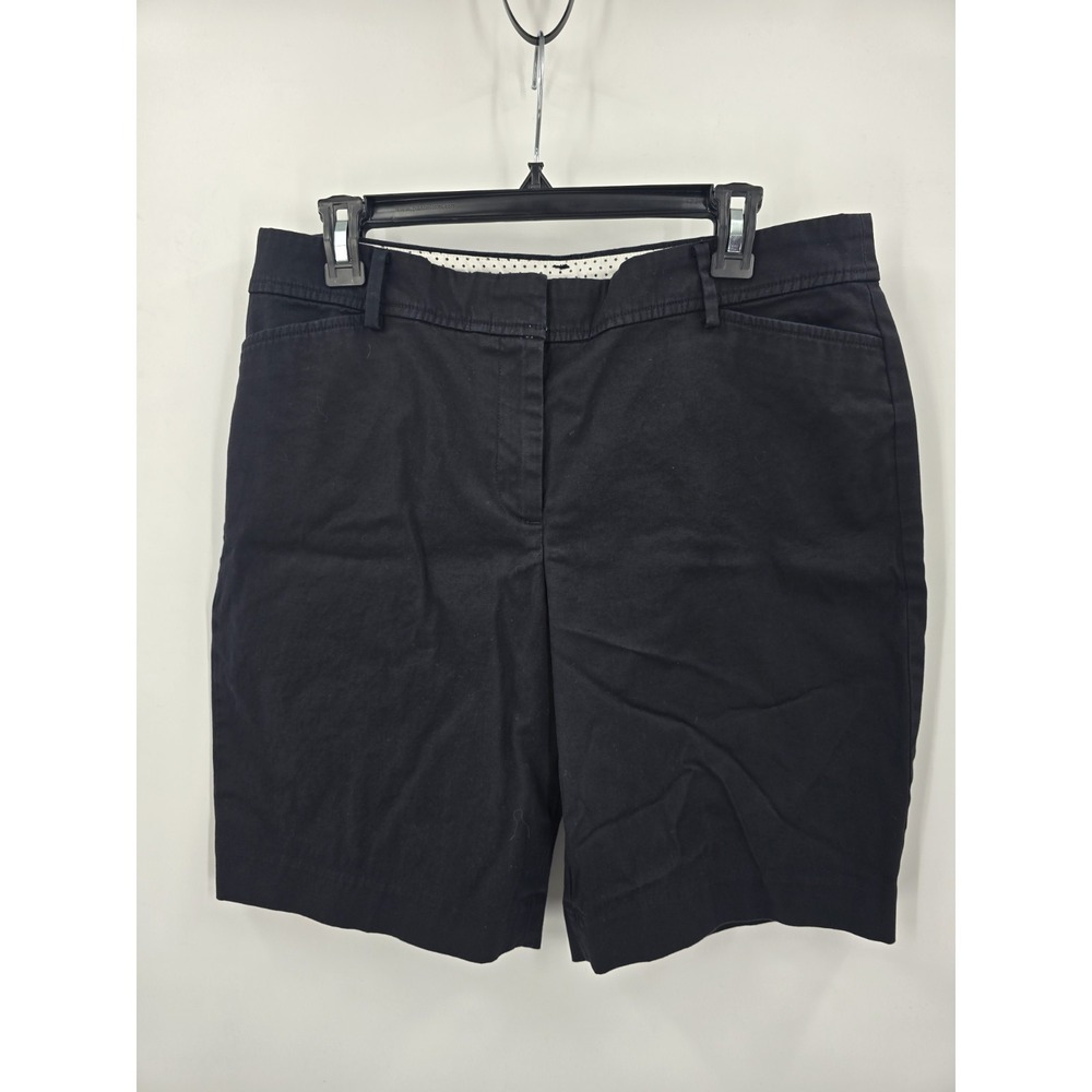 Talbots The Perfect Short Women's‎ Size 12P Black Cotton Blend Casual
